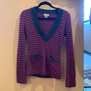 Pink and grey sweater